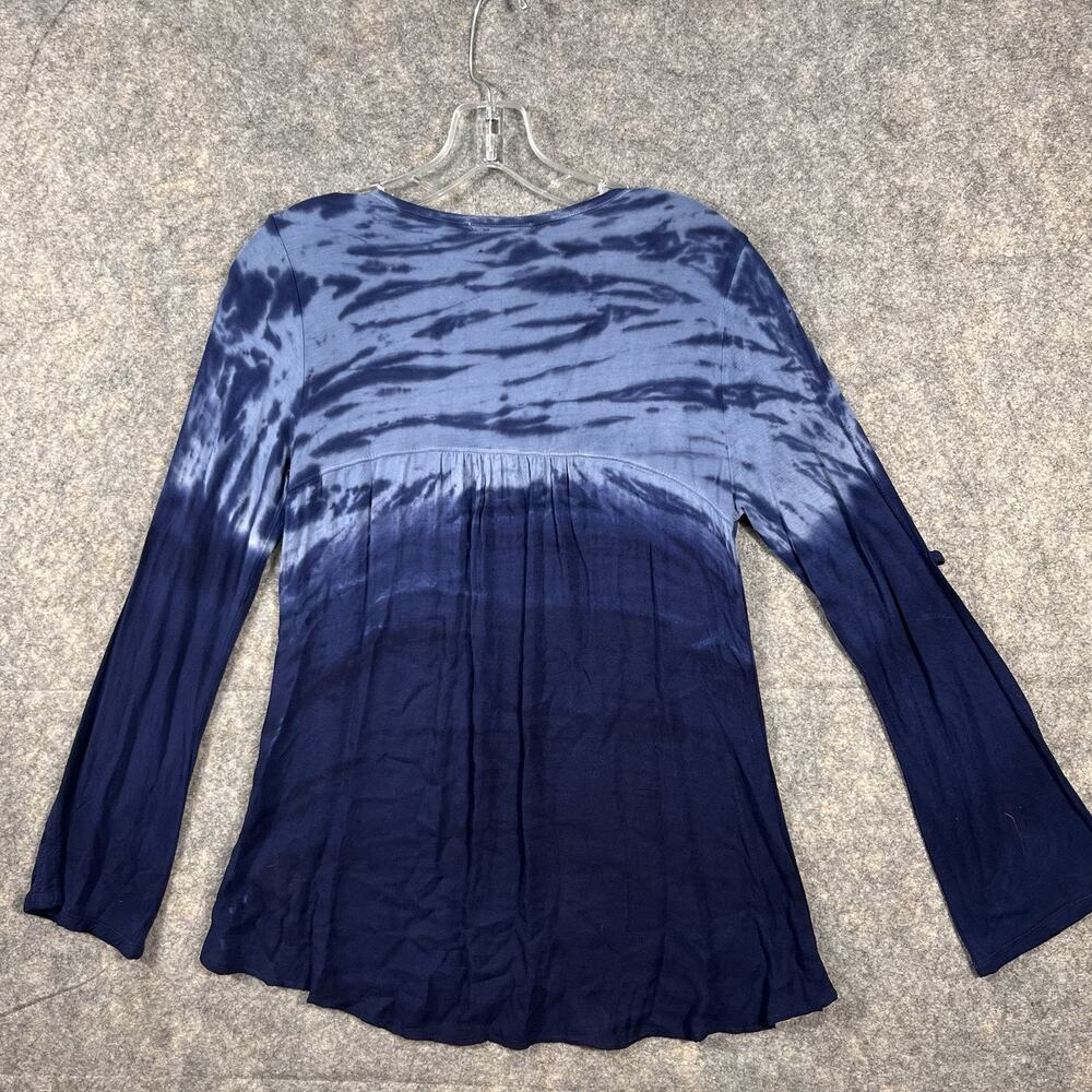 Red Haute Womens blue tie dye Pullover Top‎ Shirt S - Picture 9 of 9